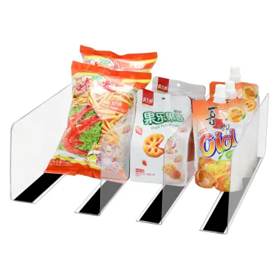 Clear Plastic Magnetic Shelf Divider for Closets Customized Size  Supermarket Display Separator  L-shaped Magnetic Divider