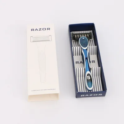 Premium Men's System Razor Set for Boyfriend and Father, Five Super Stainless Blade