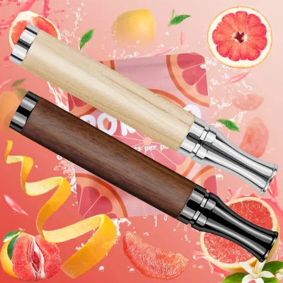 Anxiety Relief Wood Aromatherapy Vaporless Citrus Grapefruit Calm Breath Aromatherapy Breathing Help Tool Smokeless Air Inhalers