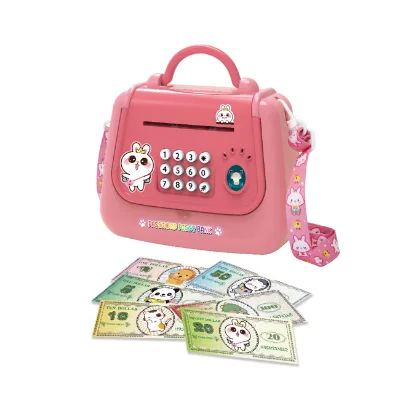 Pink/Blue Plastic Handbag Money Box for Kids' Cash and Savings Storage