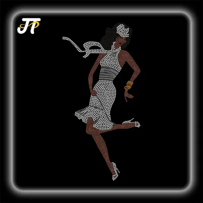 Custom Crystal Hotfix AB Rhinestone Transfer Design Custom Color Iron Sequin Patches for Clothing Rhinestone Transfer