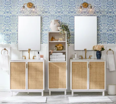 Classical Warm and Comfortable Bathroom Cabinet Standing Cabinet