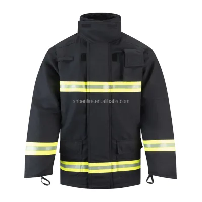 ANBEN FIRE EN469 Waterproof 4 Layers Navy Blue Fireman Safety Equipment Fire Proximity Suit