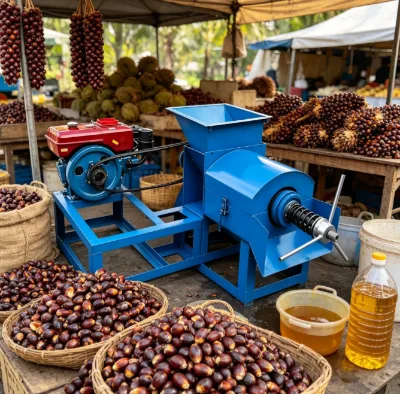 Wholesale High Output Palm Fruit Oil Press Machine with Wear Resistant Components for Medium Sized Palm Oil Processing Factory