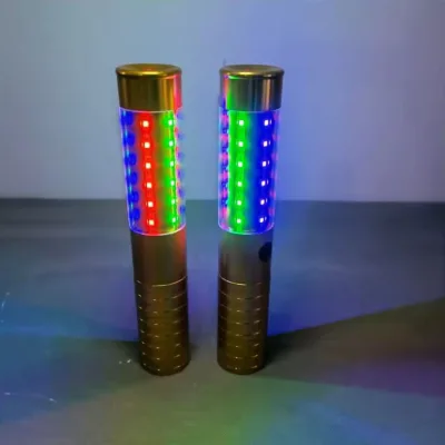 Rechargeable for Champagne Flash LED Light Rod Bar Made of Aluminum Alloy and Plastic