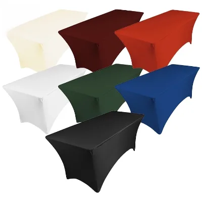 Stretch Cocktail Table Cover Wedding Banquet Round Cocktail Table Cover 100% Polyester