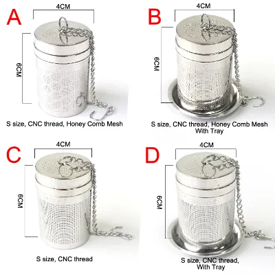 Stainless Steel Loose Leaf Tea Infuser for White, Green, Oolong, Black, and Herbal Small Size