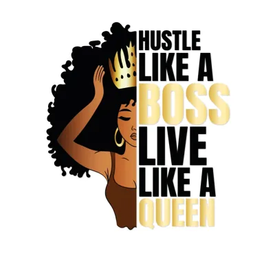 2023 New Arrival Black Girl Printable Heat Transfer Vinyl Garment Iron on Sticker