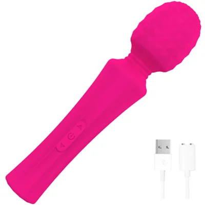 7-level Waterproof 5-speed Variable Speed 8-freq Mode Silicone Av Strong Shock Female Massage Stick Vibrator Adult Sex Toys