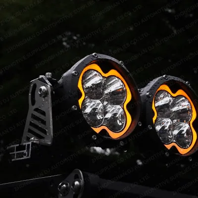 27 Inch 12V Yellow jeep Modular LED Light Bar for Off Road Vehicle RZR Truck New Bumper Linkable Driving bar Working SpotLight