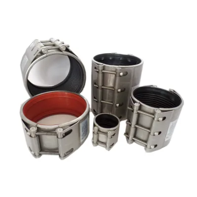 GR MF RCD SS304 DN100 PIPE REPAIR CLAMP WITH RUBBER SLEEVE