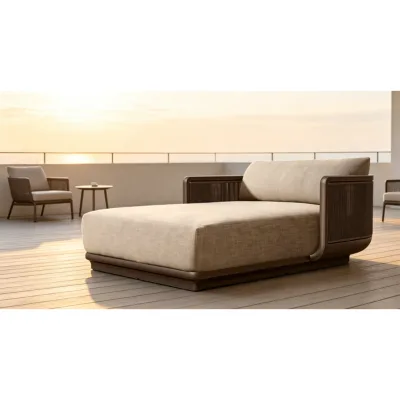 Aluminum Daybed , Luxury Outdoor Daybed for Patios and Gardens, All-Weather Comfort