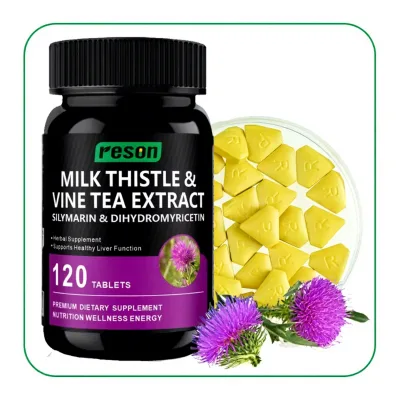 Ausreson Milk Thistle Tablets Silymarin Tablets Liver Supplement Natural Organic Milk Thistle Tablets