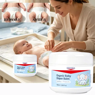 High Quality Baby Nappy Barrier Ointment Long Lasting Moisturizing 100ML Heal Damaged Buttock Skin Organic Baby Diaper Balm
