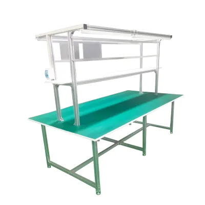 Economic Metal Custom Made Laboratory Lab Industrial Garage for Folding Mobile Phone Assembly Line With Esd Electronic Workbench