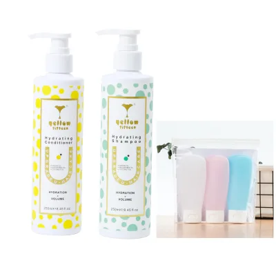 Private Label 2 in 1 Hotel Travel Size Mini Portable Moisturizing Hydrating Shampoo and Conditioner Sets Kit 250ml 100ml