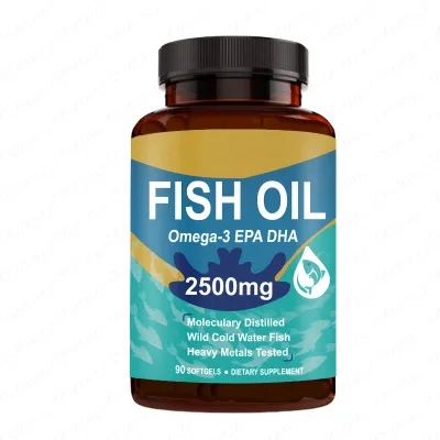 OEM Fish Oil Softgels Omega 3 Supplements Supports Immune Health 90 Softgels