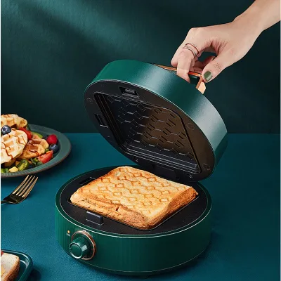 2020 Fast Heating Easy Crepe Maker Electric Cool Touch Handle Press Grill Waffle Iron Breakfast Sandwich Maker