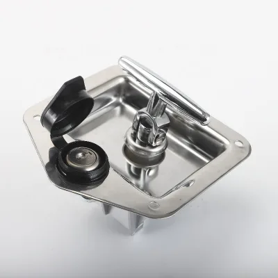 Zinc Alloy T Folding Latch Truck Trailer Handle Latch Lock Truck Tool Box PaddleHandle Latch PlaneLock