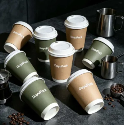 Biodegradable Craft Paper Eco-Friendly PE Coated Small Paper Cups Disposable Takeaway for Wine Tasting Samples in Markets