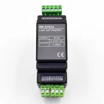 DIN Rail 2mV/V Input Load Cell Amplifier Module Strain Gauge Weight Sensor Signal Conditioner 4-20mA 0-5V 0-10V Output