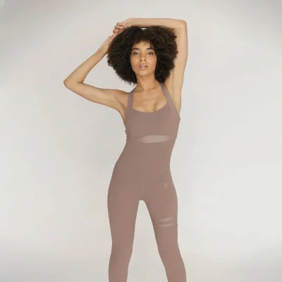 Women's High-Waisted Hip Lift Yoga Wear Breathable Bra Flared Pants Outdoor Fitness Sport Activewear Skinny Fit Print Pattern