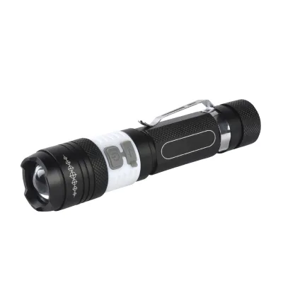 RTS Rotating Zoom T6 Strong Multi-function Flashlight Qimai New Style Rechargeable High Power Torch Strong Usb Led Flashlight