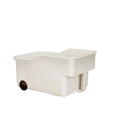 Kitchen Height Wall Cupboard Box With Handle Snacks Sundries Organize Deep Cabinet Storage Basket