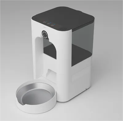App Control Automatic Pet Feeder with HD Webcam Voice Call Manual Feeding Review Saved Videos Support TF Card Large Capacity