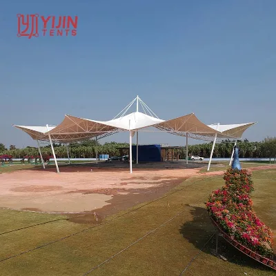 Good Selling Architectural Design Pvdf Tensile Fabric Membrane Structure Landscape Umbrella Canopy