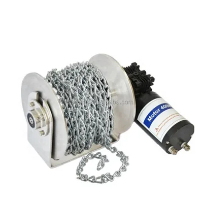 Marine Stainless Steel Yacht Electric Rope Winch 12V 24V Remote Drum Anchor Windlass