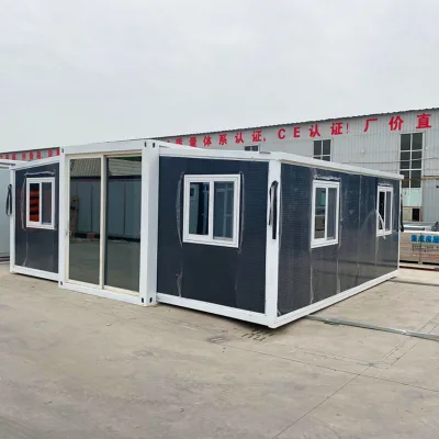 40ft Three-bedroom Layout Folding Prefab House with Multiple Bathroom Options