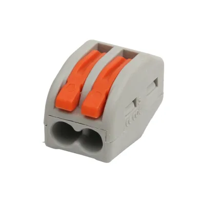 0.08-2.5(4.0)mm² 2-In-2-Out Quick Wire Connector Tool-Free Push-in Terminal Block for Electrical Wiring