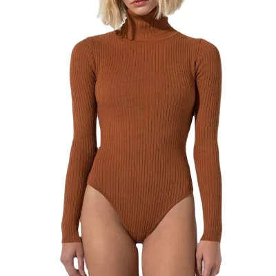 Autumn Winter Sexy Tops Women Rompers Bodysuit Skinny Playsuit Long Sleeve Jumpsuit Female