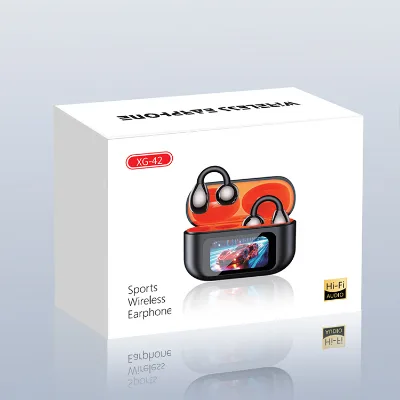 XG42 AI Translation Wireless Earbuds with Touch Screen Multifunctional Waterproof Sports Answer the Phone Earphone