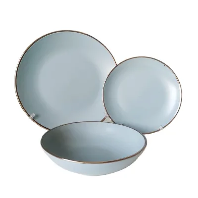 Ceramic Dinner Set Eco-Friendly Disposable Cup Kit Dinnerware China Crockery Handpainted