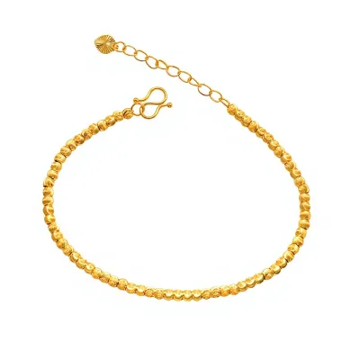Traditional-style Alluvial Tungsten Wire-drawn Cat's-eye Plain Chain Bead Bracelet Club-binge Beads Finished Piece Best-friend