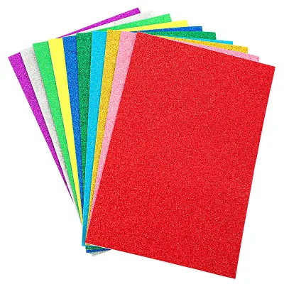 Customized 40x60cm 300gsm Glitter Paper Eco-Friendly 150-300g Glitter Art Paper Colorful Wholesale for Hobby Crafts