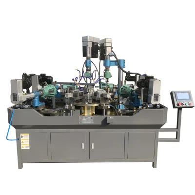 Four Station Rotary Table Automatic CNC Drilling Tapping Machine for Door Handle with Multi-spindle Head High Efficiency