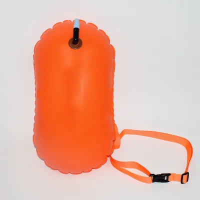 Multifunction Inflatable Swim Buoy for Open Water Swimmers Triathletes Swim Safety Float Waist Belt for Outdoor Lake Swimming