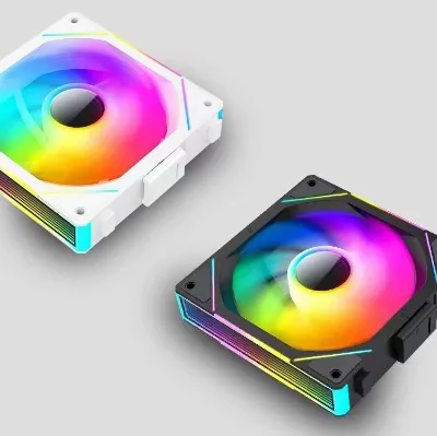 PC Gaming CPU Computer Case Fans 120mm Cooler Fan DC 12V Big 4Pin IDE Cooing With RGB LED Lighting ARGB PC Fan