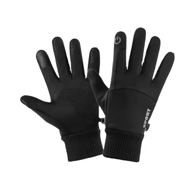 Sample Support Unisex Nylon Thermal Gloves Waterproof Heated Racing Suede Wholesale for Daily Use Winter Touchscreen Driving