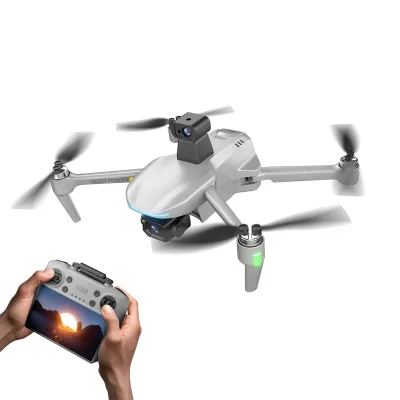 Global Drone Remote Control Drone with 4K Camera 3 Axis Gimbal Laser Obstacle Avoidance Toy Plane Aeiral Dron Brushless Motor