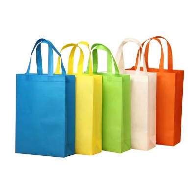 Factory Wholesale Recyclable Non-Woven Shopping Bag Eco-Friendly Handle Quick Shipping Small Order Logo Promotional Bags