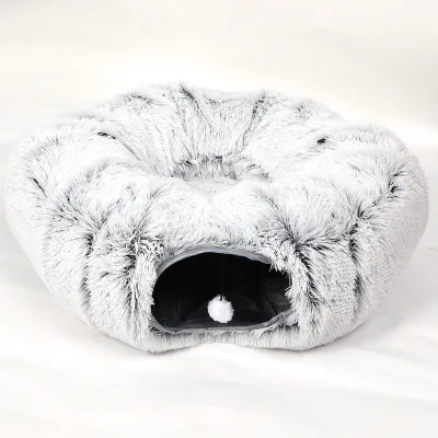 Modern Cat Tunnel Pet Nest Felt Winter Warm Removable Washable Folding Bed with Carton Packing