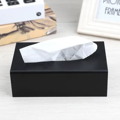 Custom Modern Acrylic Napkin Paper Box Stylish Tissue Holder for Hotels Restaurants Conference Rooms-Personalized Logo Design