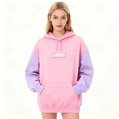 Two-Tone 260gsm Double-Sided Hoodie, Reversible Color, Heavyweight Feel