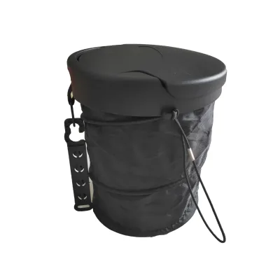 Foldable Car Waste Bin with Lid for Car Accessories
