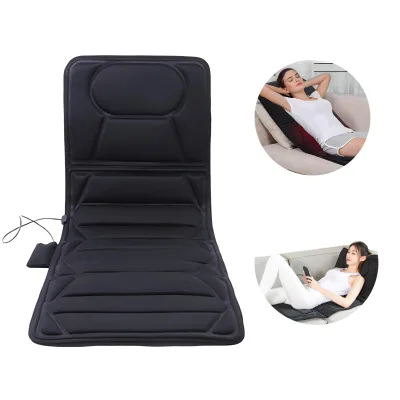 Custom logo Foldable 10 Motors Heat Relax Muscle Relief Pain Massage Vibrator Mattress for Bed