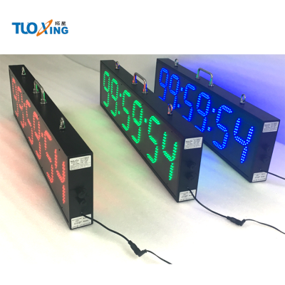 Dual-Sided Large LED Clock with Digital Display Handheld Waterproof Design Featuring an Alarm-for Timing Monitoring Tracking